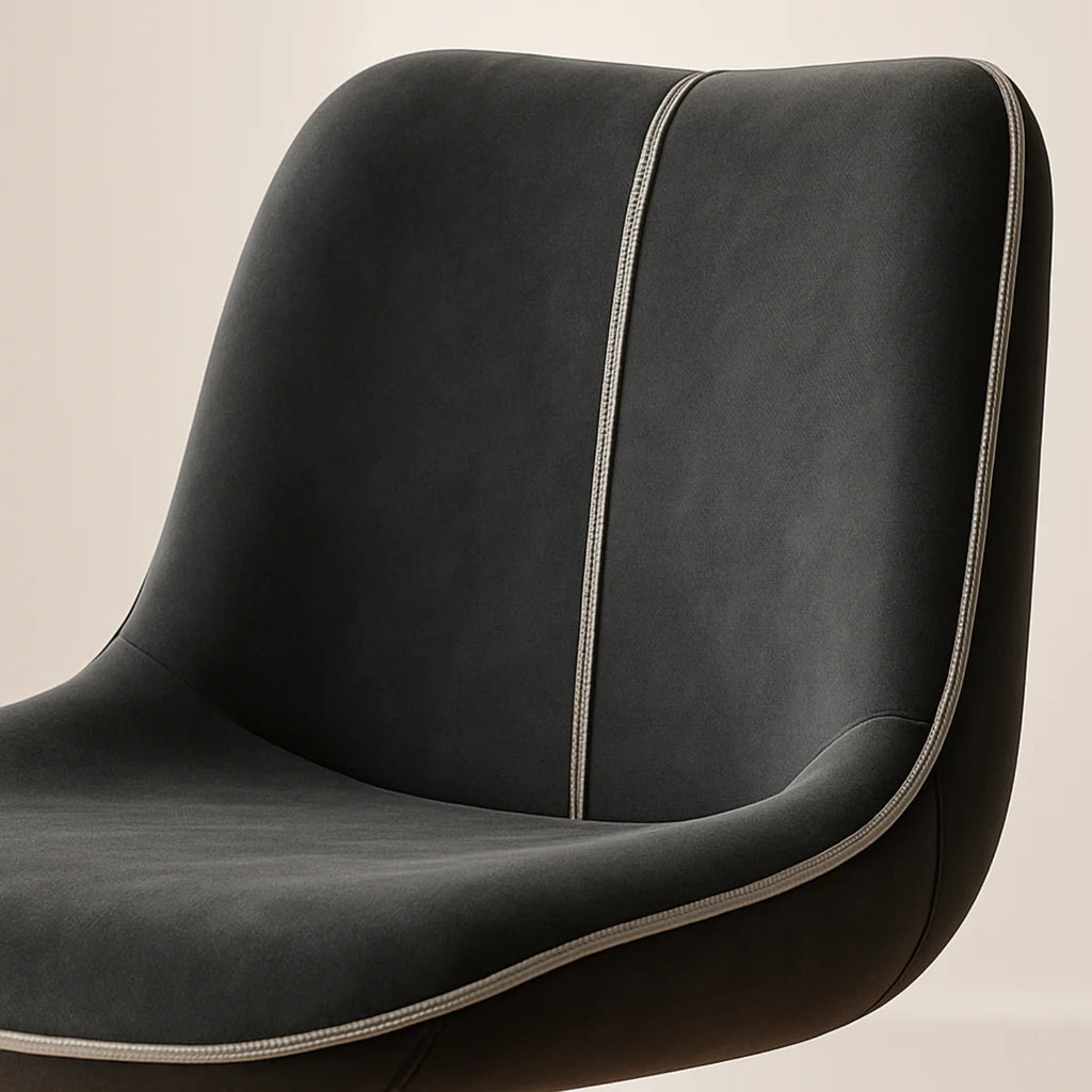 Ensemble – 2 chaises de bar en velours sobre et confortable – Spencer