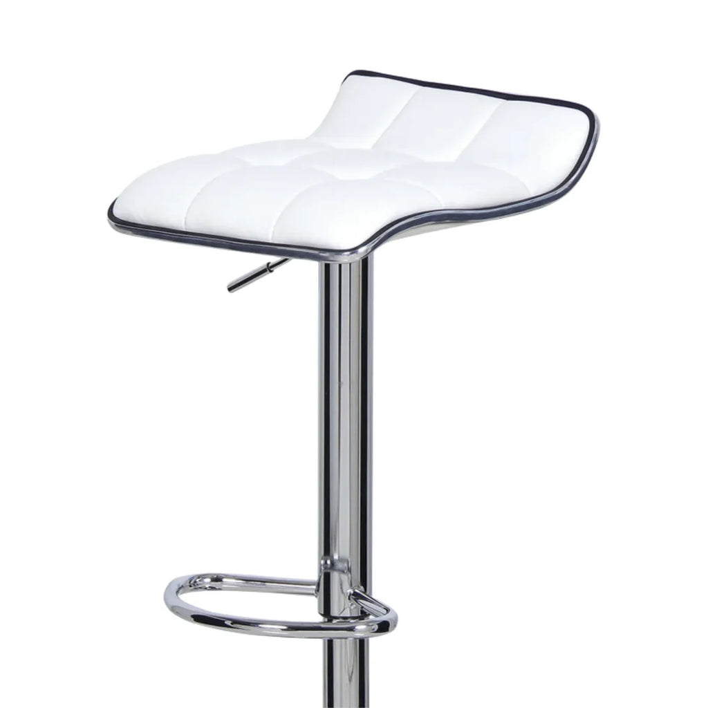 Ensemble – 2 tabourets de bar chromés au style épuré – Knox