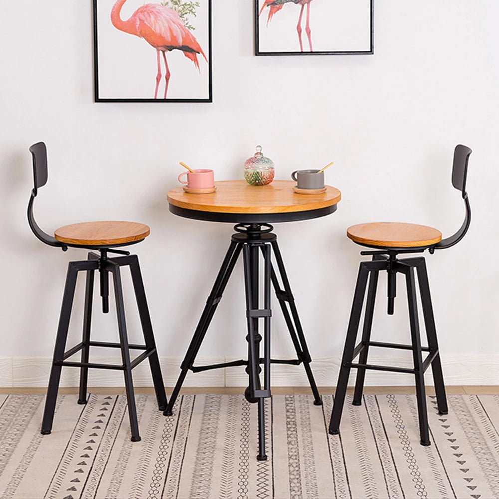 Ensemble – 2 chaises de bar au design graphique et novateur – Blok