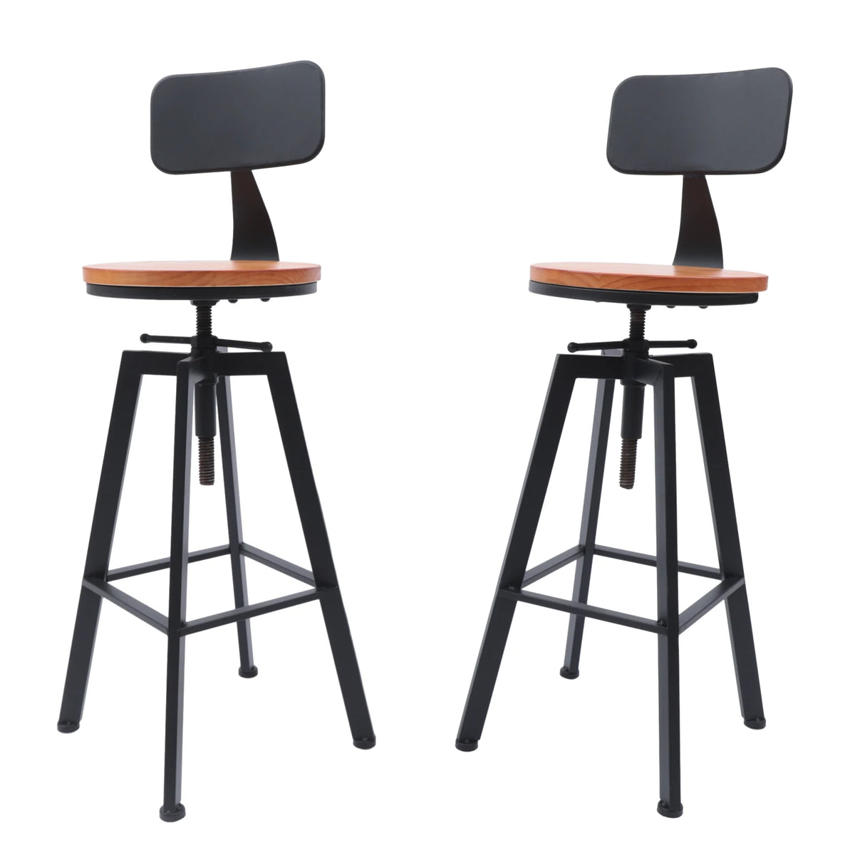 Ensemble – 2 chaises de bar au design graphique et novateur – Blok