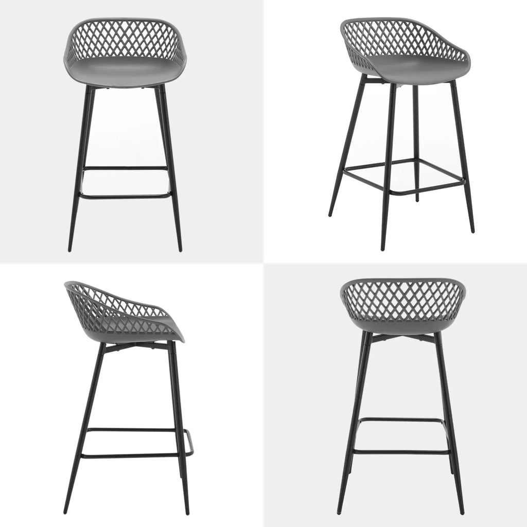 Ensemble – 2 chaises de bar au design ergonomique et aéré – Aero