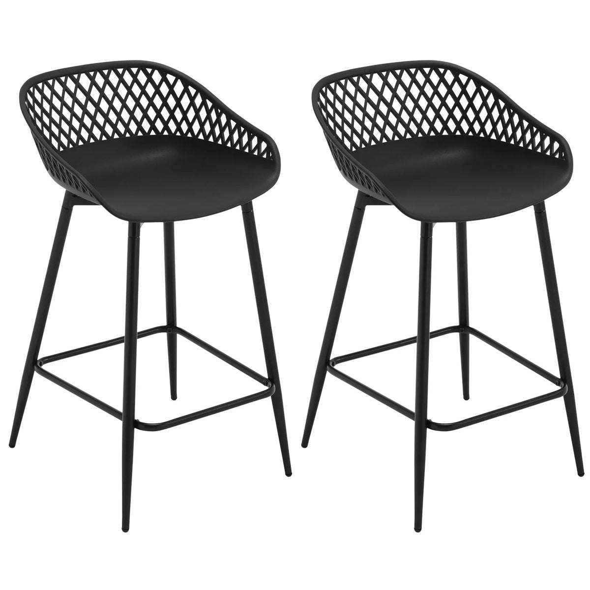 Ensemble – 2 chaises de bar au design ergonomique et aéré – Aero