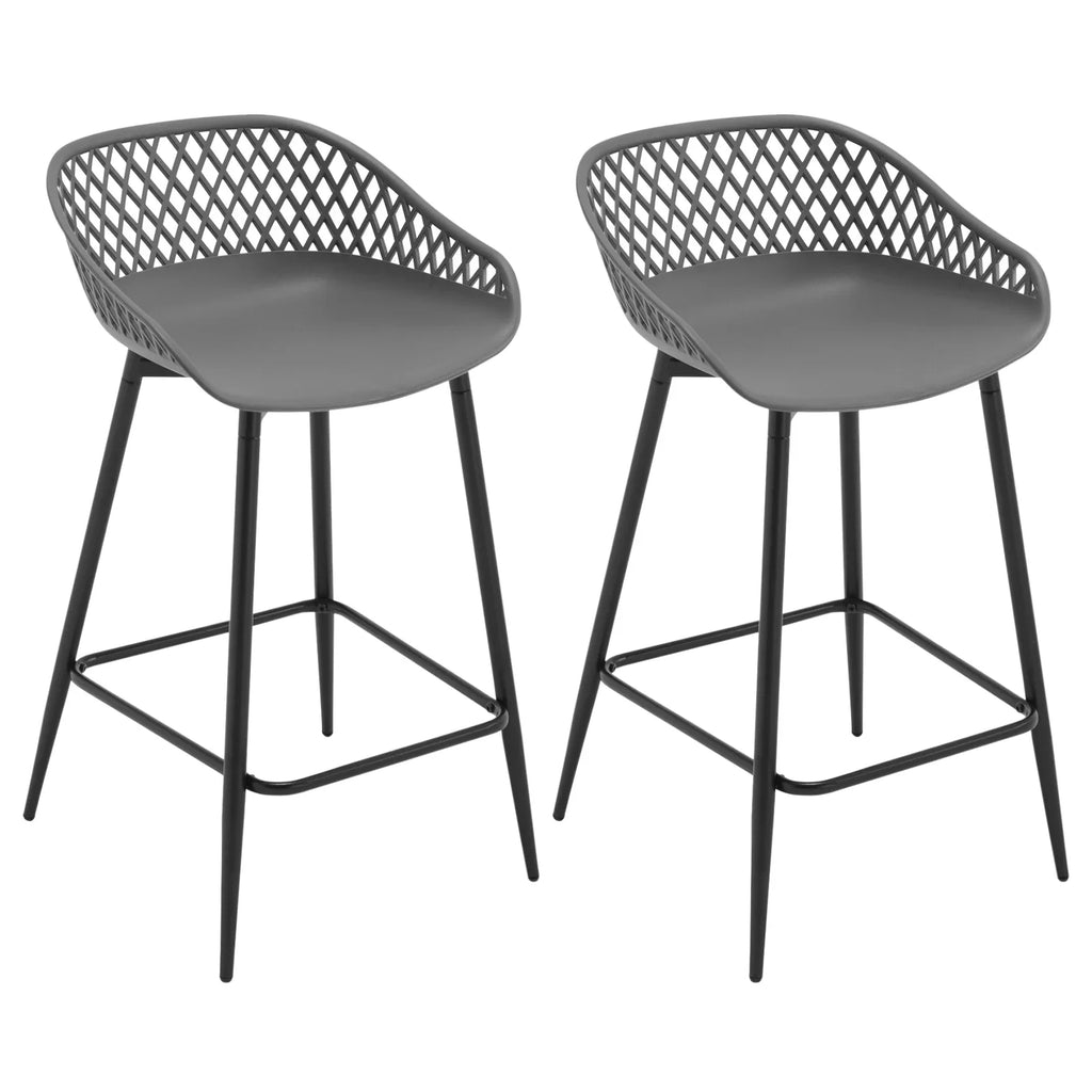 Ensemble – 2 chaises de bar au design ergonomique et aéré – Aero