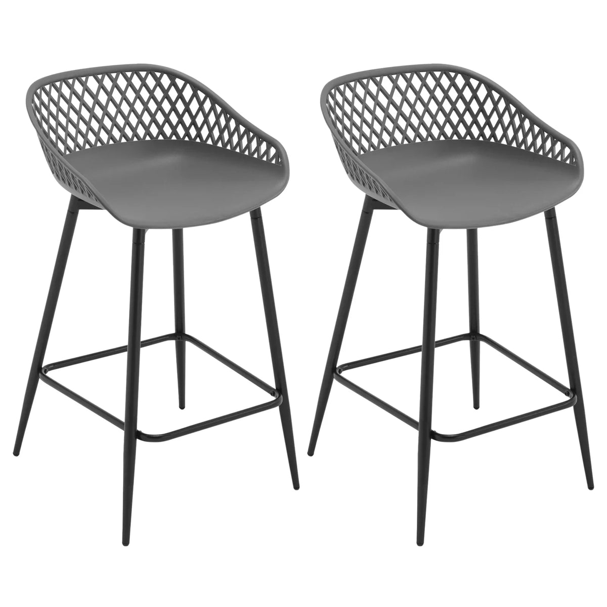 Ensemble – 2 chaises de bar au design ergonomique et aéré – Aero