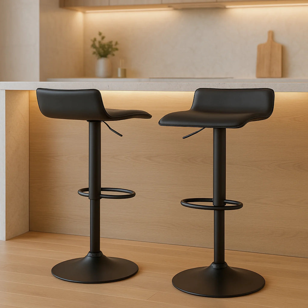 Ensemble – 2 tabourets de bar au design chic et minimaliste – Birk